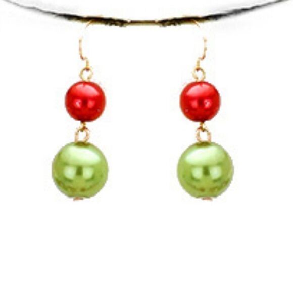 Pearl (faux) 5 Strand Multi-Colored Necklace & Earring Set by core - Picture 3 of 8